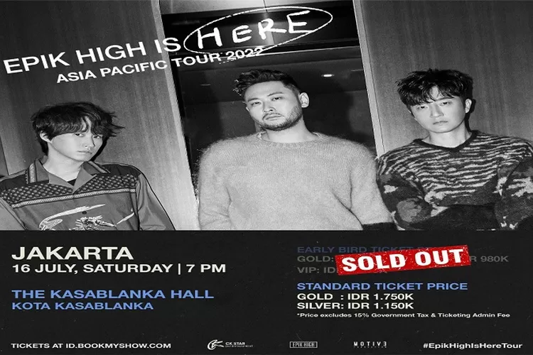 Cara Membeli Tiket Konser 'EPIK HIGH' Asia Pacific Tour 2022 Live in Jakarta 16 Juli 2022 (Twitter /@blobyblo)