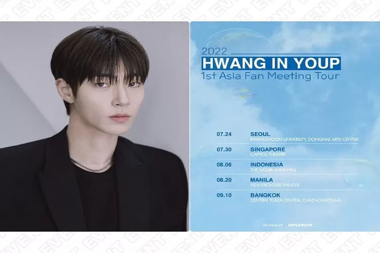 Hwang In Yeop dijadwalkan akan mengadakan Fan Meeting di Jakarta pada tanggal 6 Agustus 2022. (Twitter / @todaystageid)