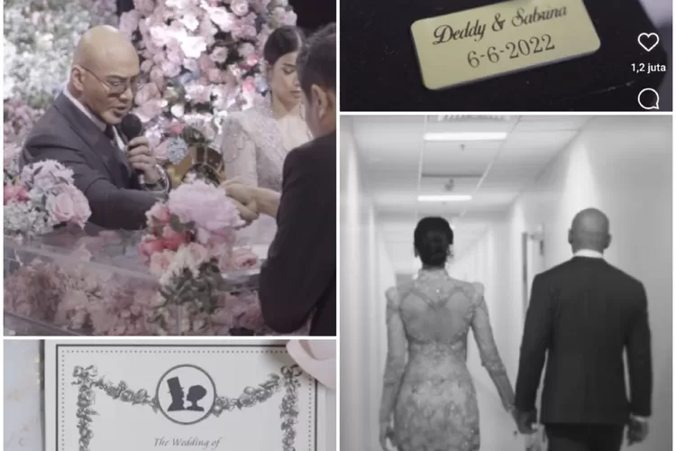 Foto-foto pernikahan Deddy Corbuzier dan Sabrina  (Instagram @mastercorbuzier)