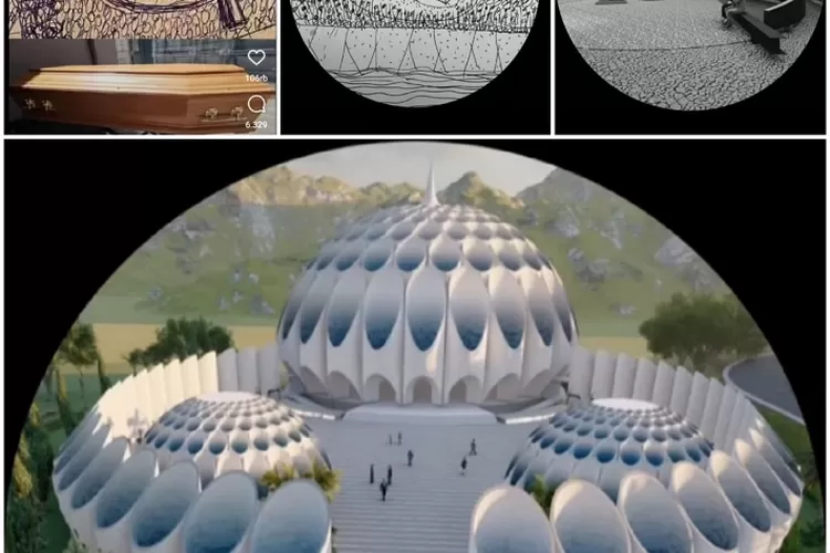 Kolase Tempat Pemakaman untuk Eril (Instagram @ridwankamil)