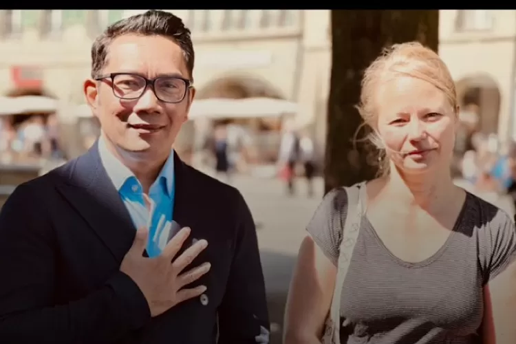 Ridwan Kamil dan Geraldine Beldi. (Instagram @ridwankamil)