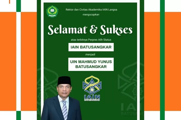 Selamat! IAIN Batusangkar Resmi Beralih Status Menjadi UIN Mahmud Yunus ...