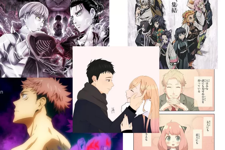 Rekomendasi anime terpopuler yang harus kamu tonton (Kolase /Instagram)