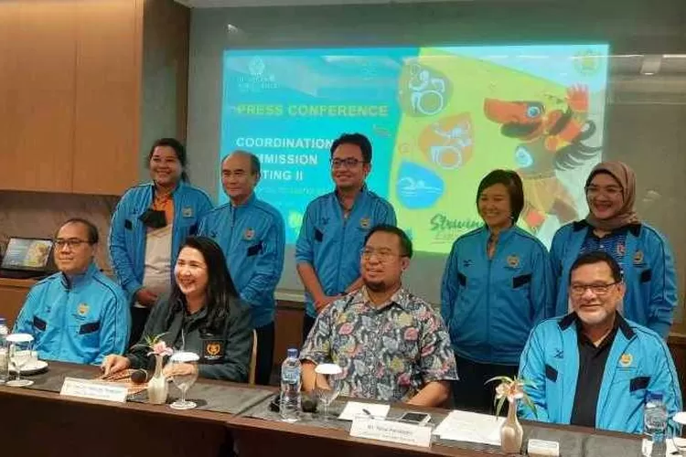 Konferensi pers yang dilakukan APSF dan INASPOC terkait kesiapan venue ASEAN Para Games (Endang Kusumastuti)