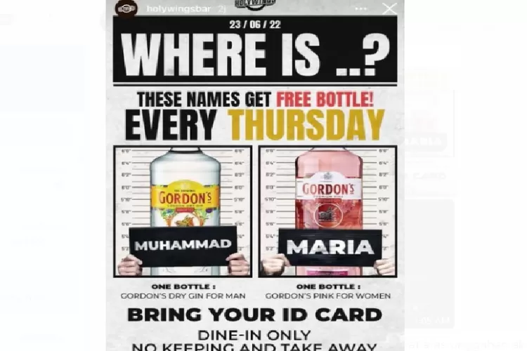 terungkap motif Holywings memberikan minuman gratis kepada para pengujung (Gorajuara.com/ dok : Instagram/@holywingsindonesia)