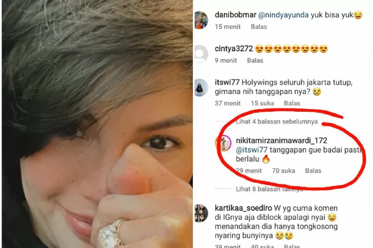 Unggahan Nikmir (Instagram @nikitamirzani_172)