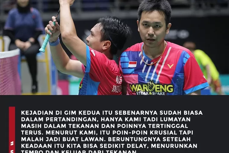 Berikut kronologi The Daddies dicuga dicurangi oleh wasit saat bertanding pada babak 32 besar Malaysia Open 2022 (Instagram @badminton.ina)