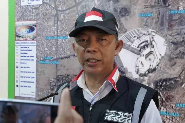 Kepala Panitia Penyelenggaraan Ibadah Haji Daerah Kerja Mekkah Mukhammad Khanif di Mekkah, Sabtu (2/7/2022). (ANTARA/HO MCH Kemenag 2022)
