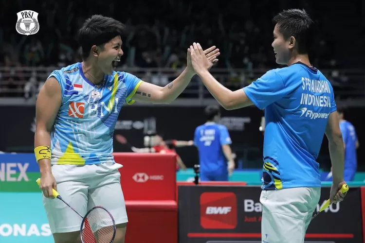 Apriyani - Fadia berhasil lolos ke babak Final Malaysia Open 2022 (Instagram/@badminton.ina)