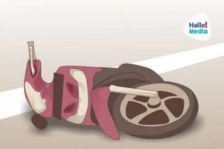 Ilustrasi Kecelakaan Motor. (Dok. Media Hallo/M. Rifai Azhari)