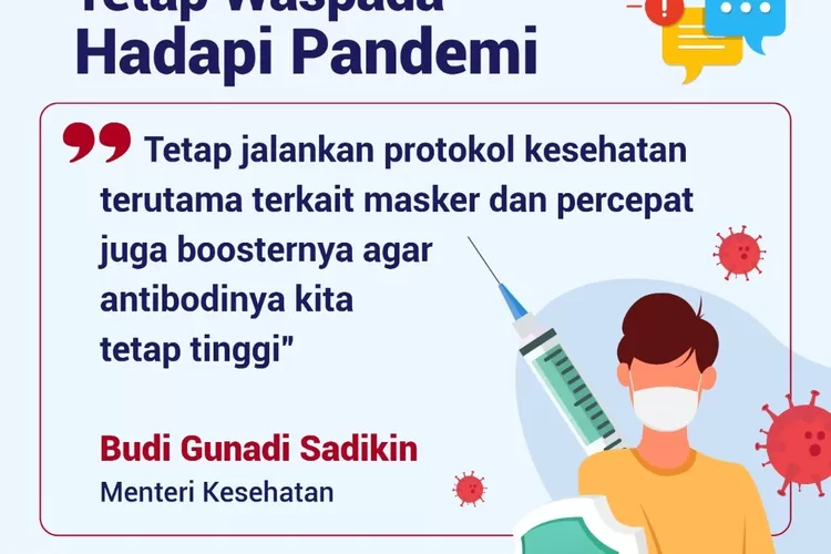 Kasus Covid-19 di Indonesia kembali meningkat, diperkirakan vaksin Booster akan menjadi syarat bagi yang berpergian jauh.  (covid19.go.id)