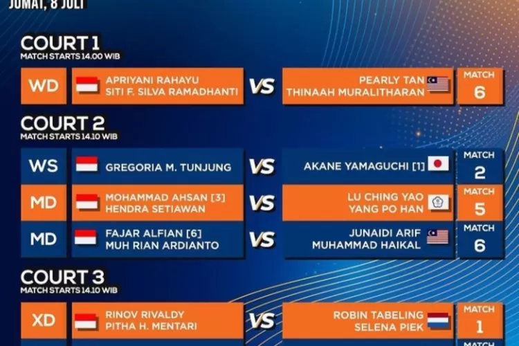 Jadwal Wakil Indonesia di babak perempat final Malaysia Masters 2022 (Instagram /@badminton.ina)