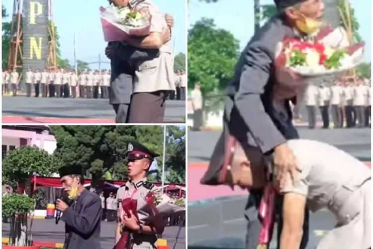 Inilah Video Viral Anak Supir Angkot Jadi Polisi Lulusan Terbaik Polda Jabar (Kolase Berbagai Sumber)