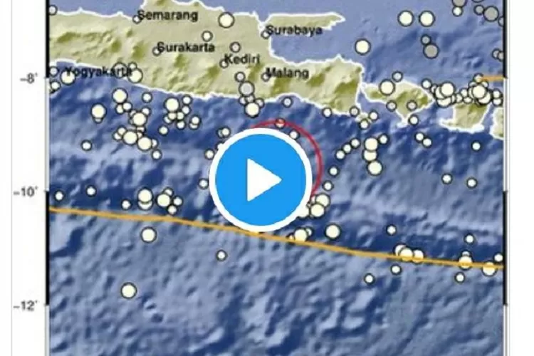 Koordinat gempa lumajang (BMKG)