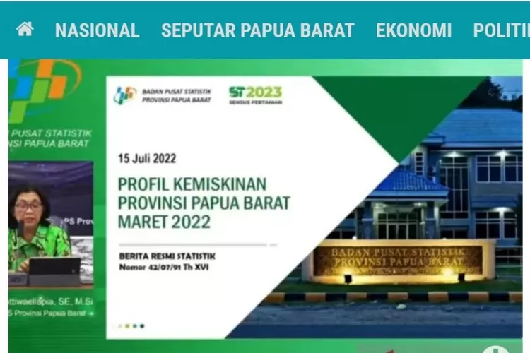 Pemaparan BPS Papua Barat (Istimews)