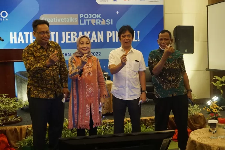 Kegiatan Creativetalks Pojok Literasi &ldquo;Hati-Hati Jebakan Pinjol!&rdquo;, di Medan. (Istimewa )