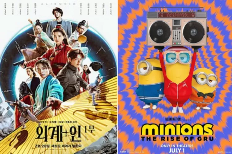 Film 'Alienoid' Dan 'Minions 2' Berada Diposisi Pertama Dan Kedua Di Box Office Korea Selatan (Instagram @minions dan Wikipedia)