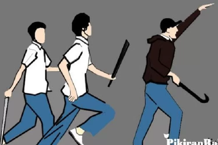 Pelajar tawuran di Jakarta (Ilustrasi tawuran antarpelajar. /Dok. PR)