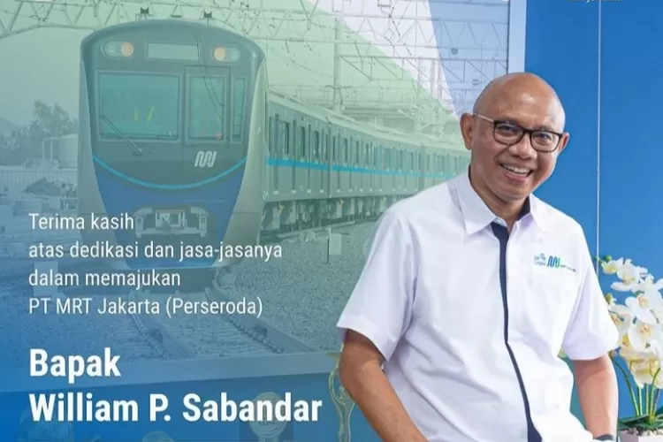 William Sabandar, Direktur Utama PT MRT Jakarta (Perseroda) Periode 2016-2022.(Foto: Tangkapan layar Instagram MRT Jakarta)