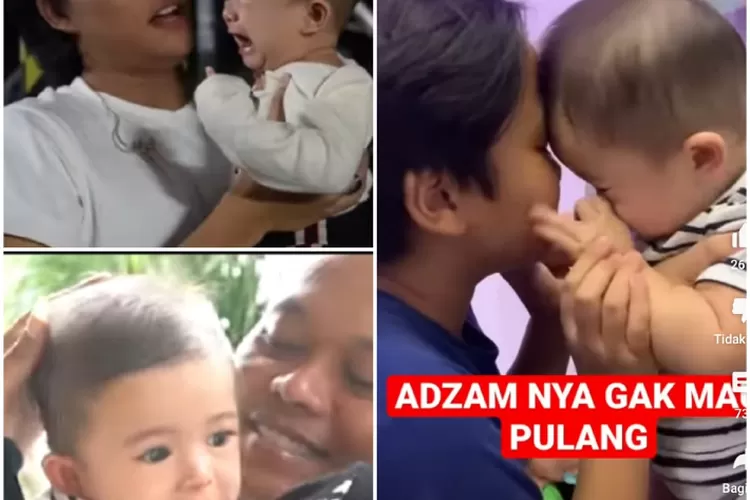 Momen Sule dan Rizky Febian Bertemu Adzam (Kolase)