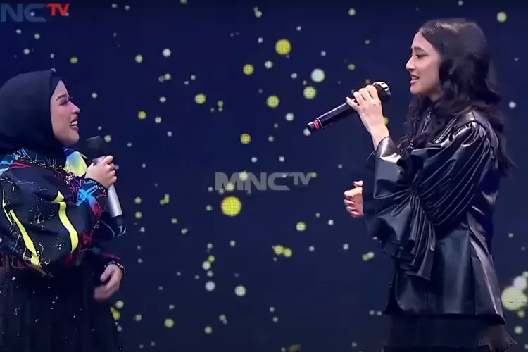 kolaborasi Keisya Levronka dengan Dilla saat Live Perform di Rising Star Dangdut  (tangkapan layar YouTube /Rising Star Dangdut)