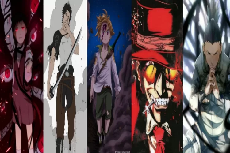 5 Karakter Anime yang Memiliki Kekuatan Kegelapan, Mana Favorit Kamu? (Kolase anime Pinterest)