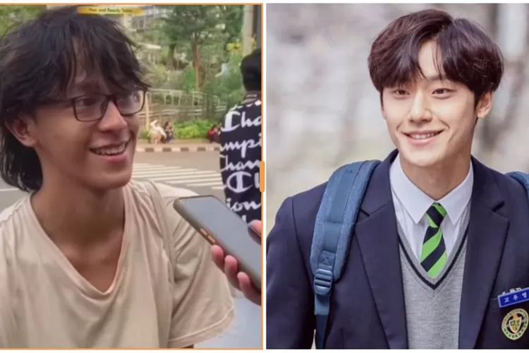 Lelaki yang hadir di Citayam Fashion Week yang disebut-sebut mirip dengan artis Korea Lee Do Hyun.