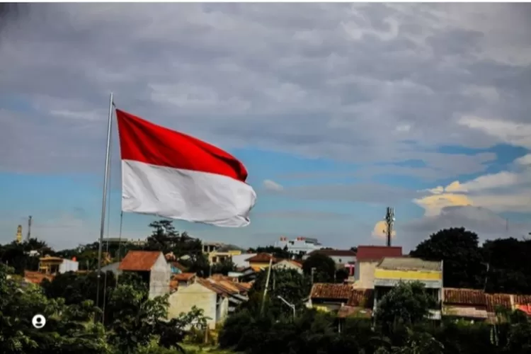 Bendera Merah Putih. ( Foto : IG @f.a_photoshoot)