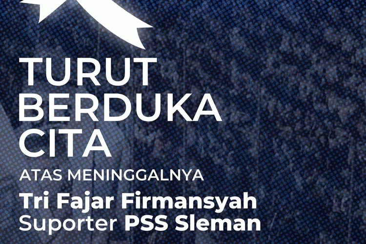 Ucapan turut berduka cita untuk Tri Fajar Firmansyah (Twitter/@Brajamusti_YK)