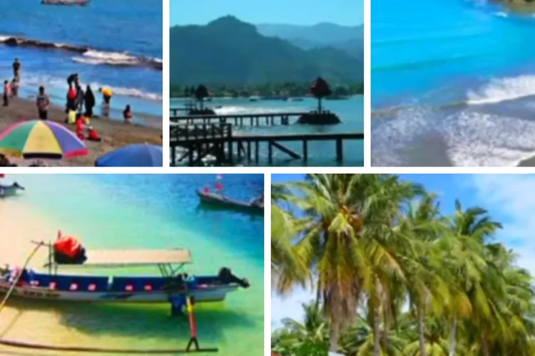  Rekomendasi Tempat Wisata Pantai Yang Sangat indah di Sumatera Barat ( Kolase Tangkapan Layar YouTube @Bangfirvlog)