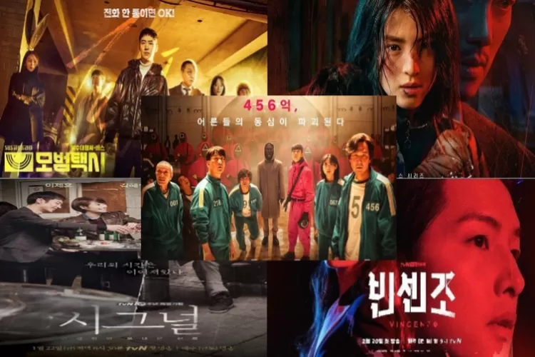 Kolase Rekomendasi Drama Korea Action Terbaik (Asianwiki.com dan soompi.com)