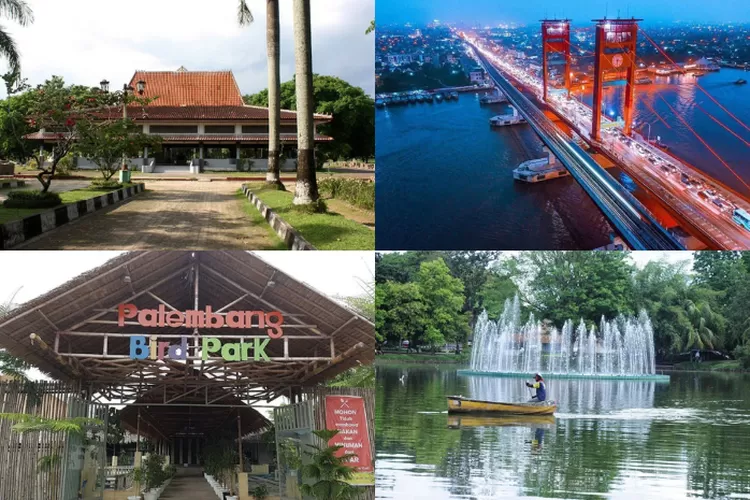 Destinasi Wisata di Kota Palembang (Kolase Tangkapan Layar salsawisata.com)