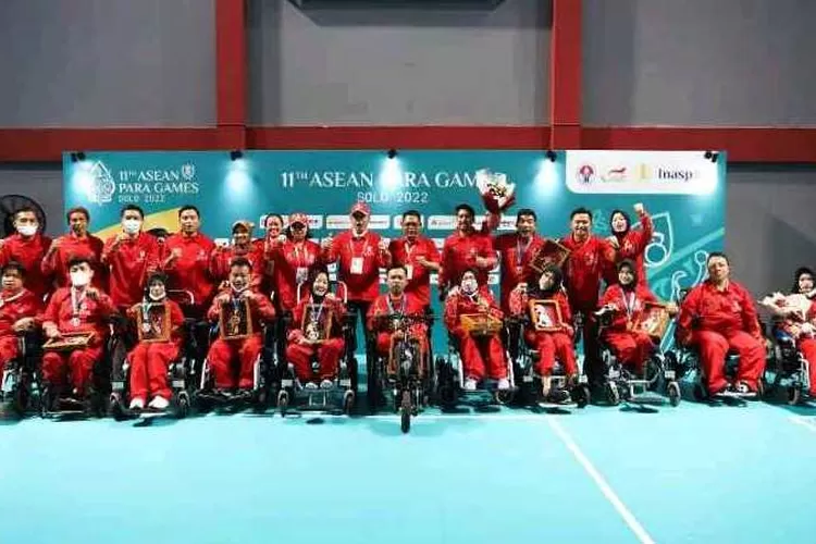 Tim Boccia Indonesia di event ASEAN Para Games XI (INASPOC/Muhammad Solihin)