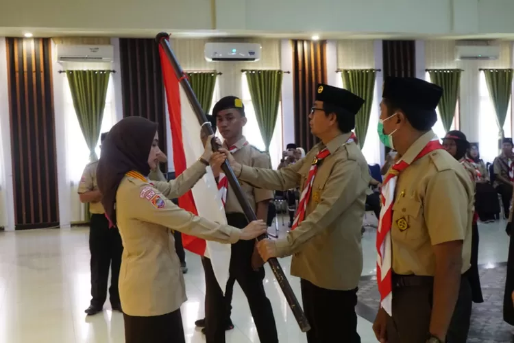 Pelepasan Kontingen Jambore Nasional XI Kwarcab Pramuka Luwu Utara, Jumat (5/8/2022), di Aula La Galigo Kantor Bupati Luwu Utara (Dok. LHR)