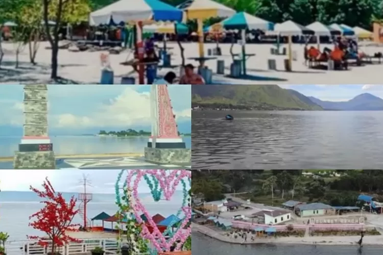 Rekomendasi Destinasi tempat Wisata Pantai Yang Sangat Indah di Danau Toba, Sungguh Indah (tangkapan layar via YouTube @DimasIndraKhailiza)
