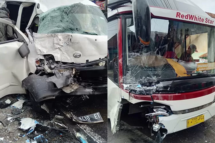 Tabrakan Maut Bus Vs Mobil di Tasikmalaya, Satu Orang Tewas