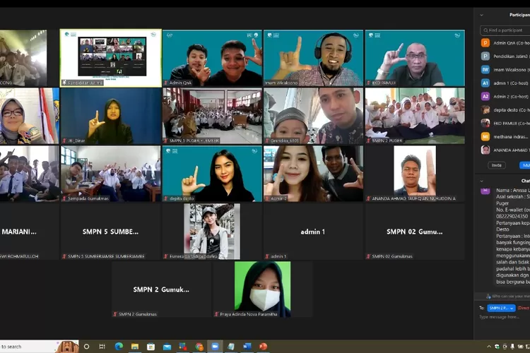 Webinar yang digelar pada Senin (9/8/2022) di Provinsi Jawa Timur, diikuti oleh ribuan siswa dan guru sebagai peserta secara daring (Ist)