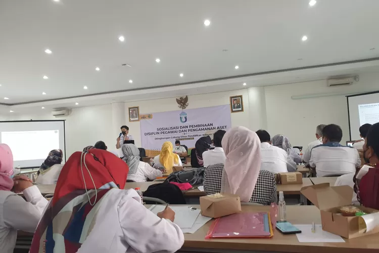 Sosialisasi dan Pembinaan PNS di KCD Wilayah VII Oleh TIm BKD (GoraJuara.com/dok AKSI)
