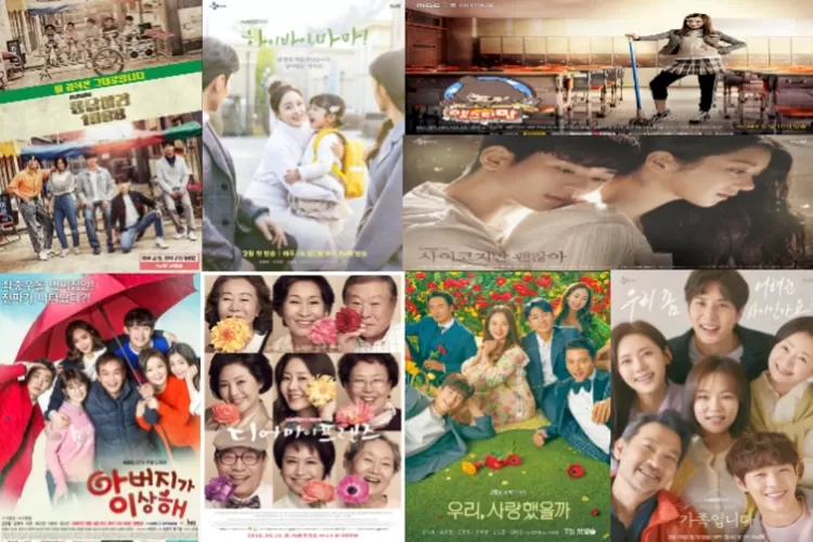 Kolase 7 Drama Korea yang Cocok Ditonton Bersama Keluarga (Kolase Asianwiki.com)
