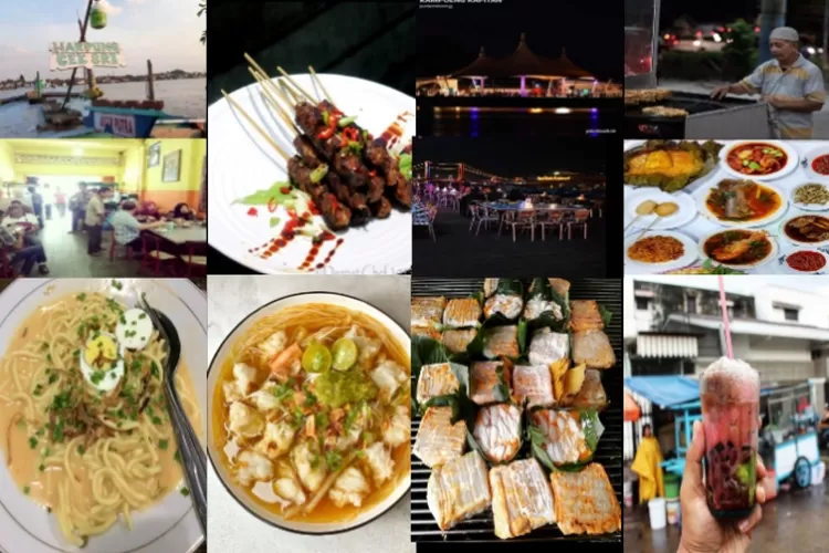 Kolase 10 Rekomendasi Tempat Wisata Kuliner di Palembang (Kolase beberapa sumber Instagram)
