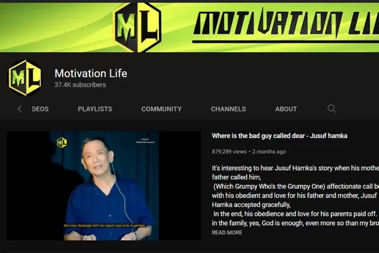 Jusuf Hamka Jualan Nasi Kuning Rp. 3000   (GoraJuara.com/dok tangkapan layar chanel Motivation Life)