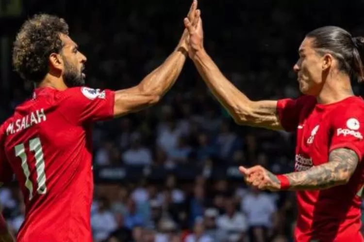 Mohamed Salah dan Darwin Nunez