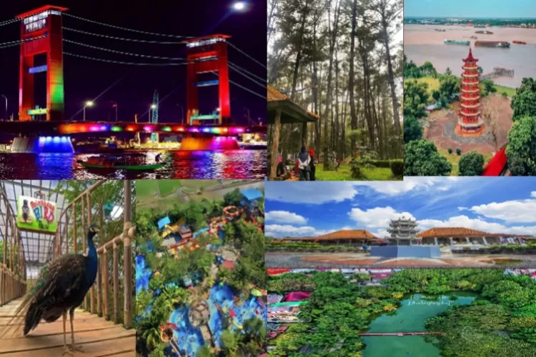 Kolase 7 Rekomendasi Tempat Wisata di Palembang (Kolase berbagai sumber Instagram)