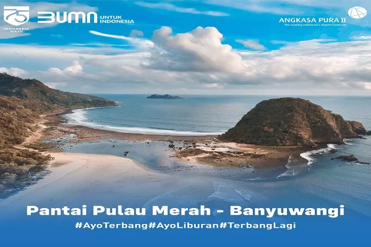 Pantai Pulau Merah Jadi Destinasi Wisata Menarik di Banyuwangi, Simak Alasannya!  (Akun Twitter @AngkasaPura_2)
