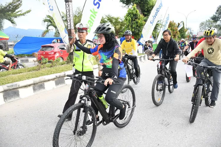 Fun Bike Jelang HUT Ke-77 RI, Indah; Kita Buktikan Luwu Utara tidak Malas Bergerak (Dok. LHR)