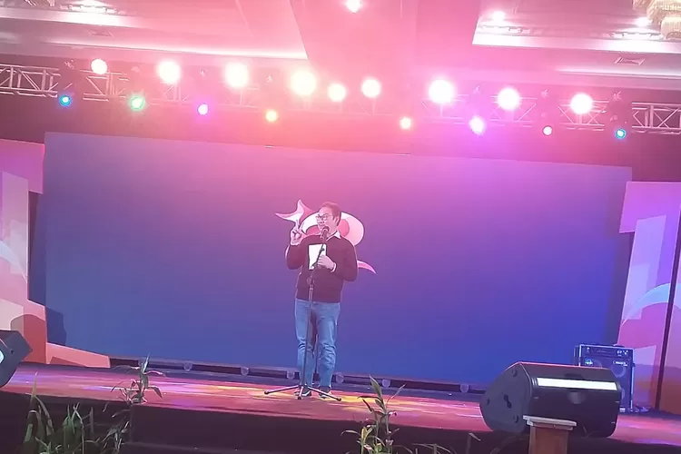 Kepala BKKBN, dr Hasto Wardoyo SPOg saat acara ADUJAK di Rich Hotel Yogyakarta. (Rahajeng Pramesi)