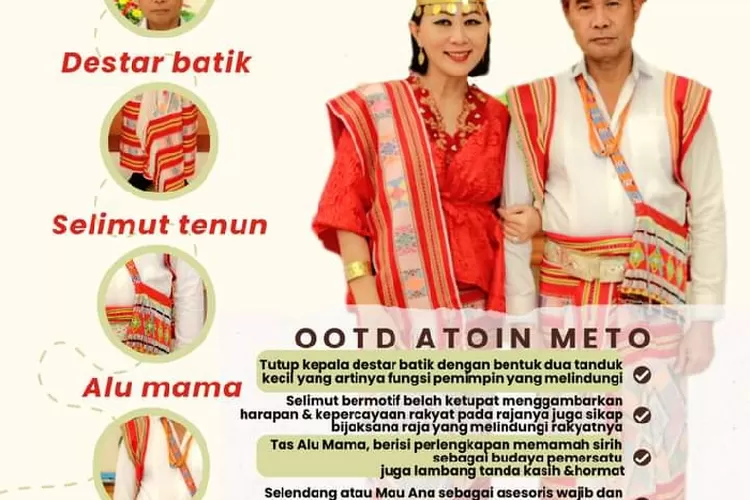 Gubernur NTT Viktor Bungtilu Laiskodat bersama Ketua PKK Provinsi NTT Julie Sutrisno Laiskodat mengenakan kain tenun Amfoang pada HUT Kemerdekaan RI ke-77 Tahun 2022 (Akun media sosial Viktor Bungtilu Laiskodat )