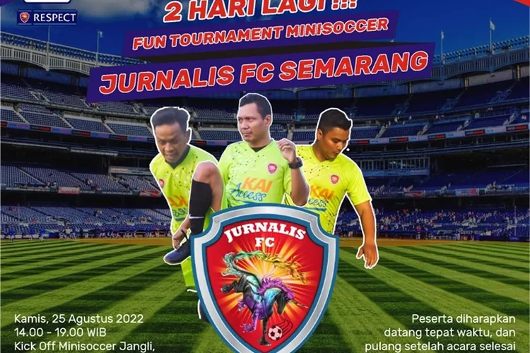 Turnamen Minisoccer Jurnalis FC. Turnamen ini akan digelar Kamis 23 Agustus 2022.  (Jurnalis FC)