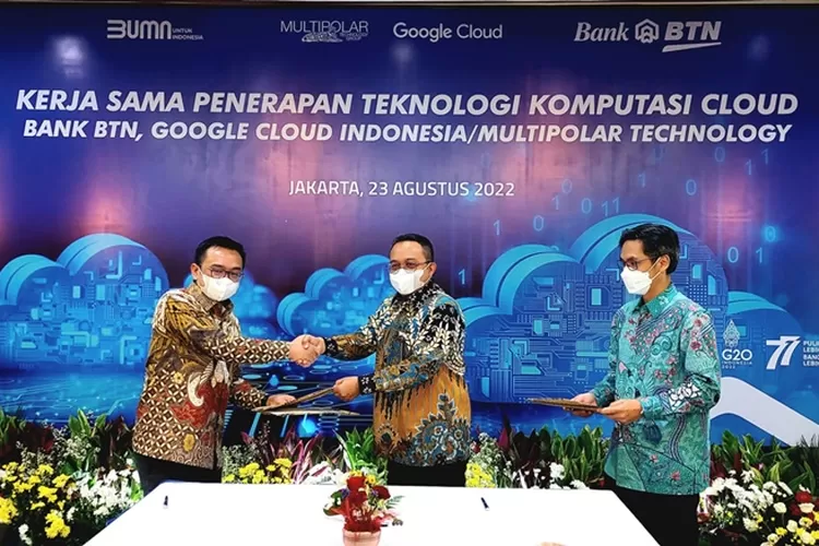 BTN menggandeng Google Cloud Indonesia melalui partner lokalnya, PT Multipolar Technology Tbk. (dok BTN)