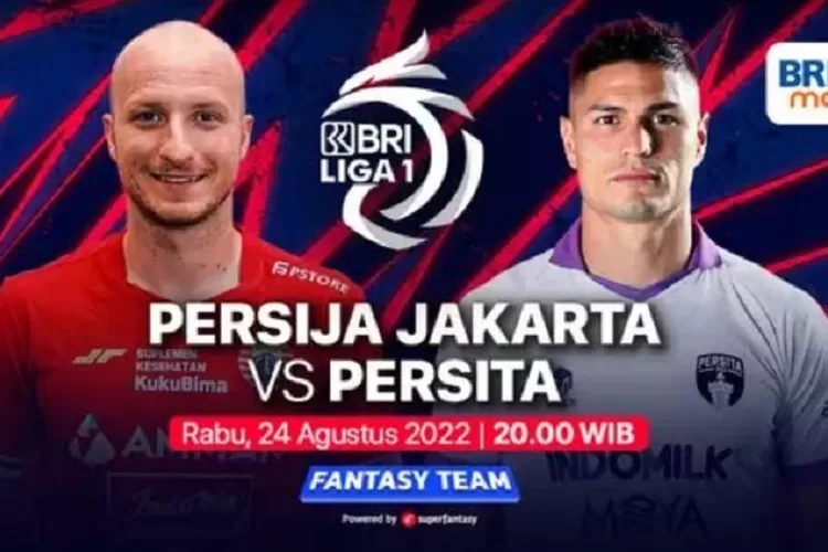 Persija vs Persita hari ini (Tangkapan layar Vidio.com)